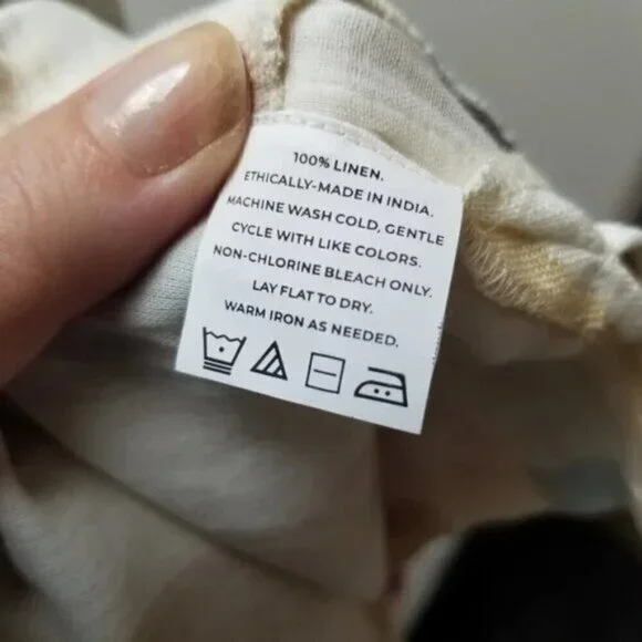 Madewell x Laude the Label Everyday Shorts in Painter Stripe 100% Linen M - Picture 7 of 13